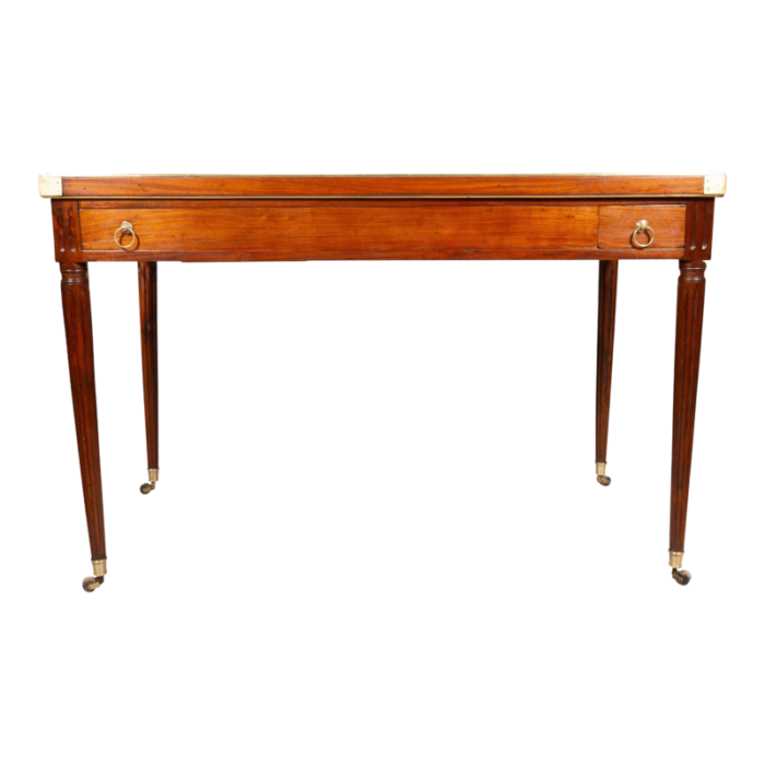 directoire mahogany and brass mounted tric trac table 3597