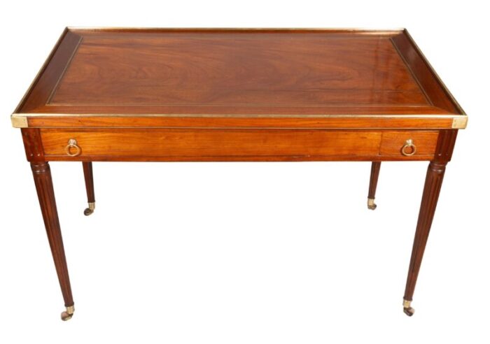 directoire mahogany and brass mounted tric trac table 5628