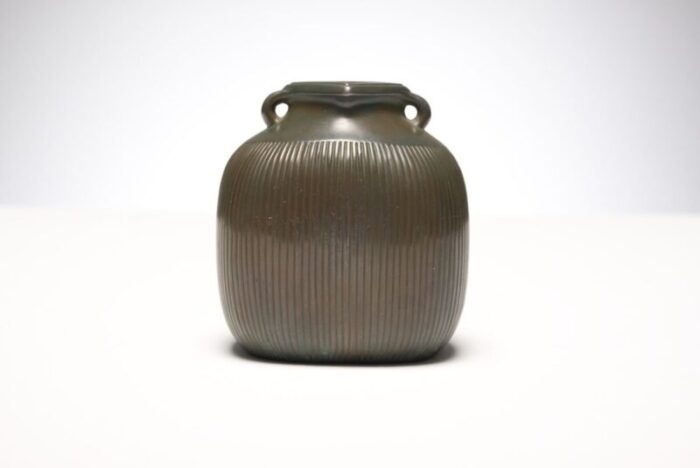 disco metal vase by just andersen for just andersen 1930s 3