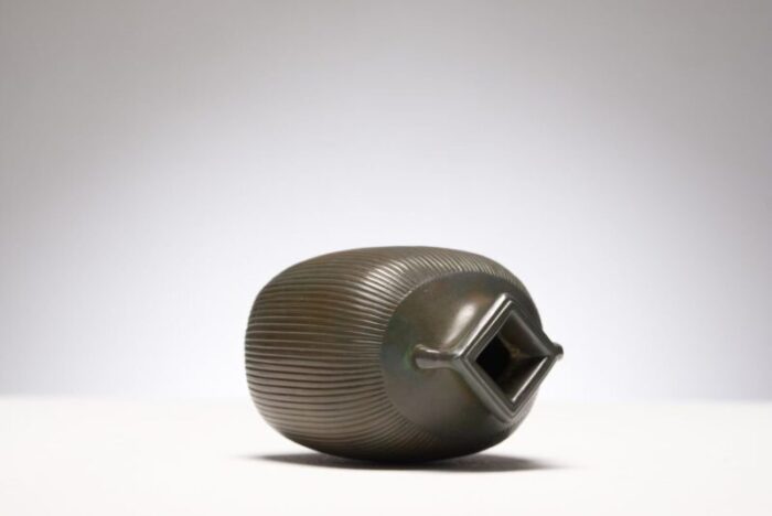 disco metal vase by just andersen for just andersen 1930s 5