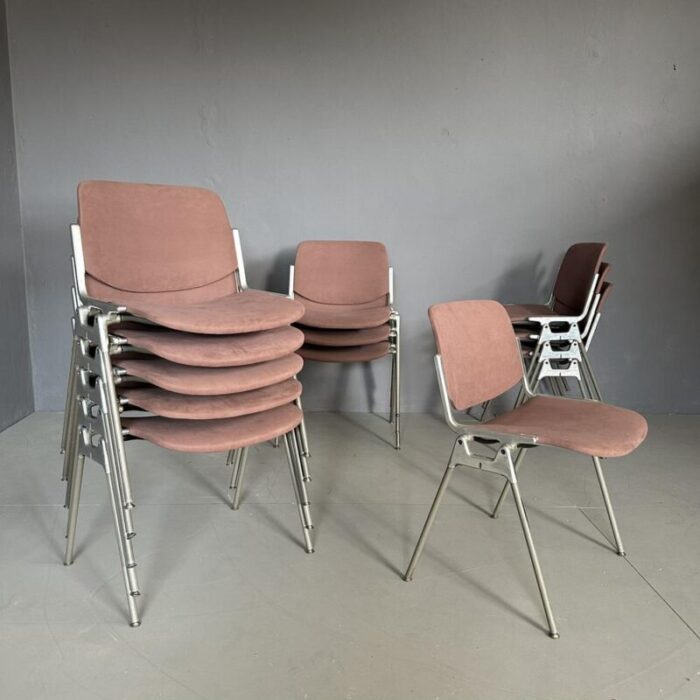 dsc 106 chairs by giancarlo piretti for anonima castelli 1970s set of 12 4226