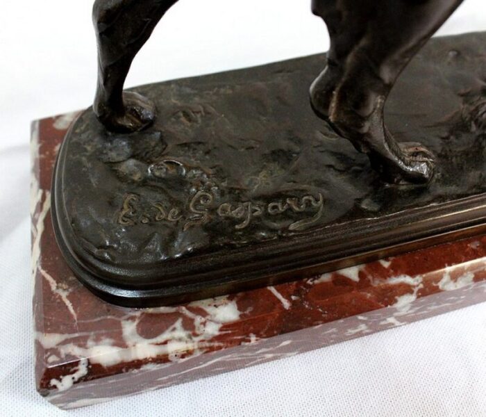 e de gaspary hunting dog late 19th century bronze 11