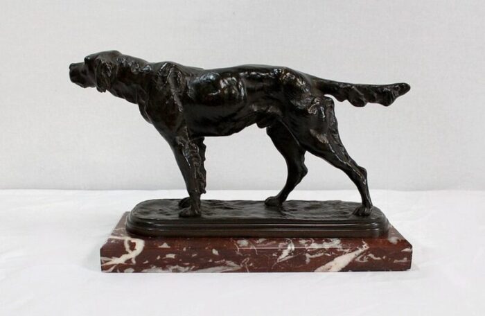 e de gaspary hunting dog late 19th century bronze 15