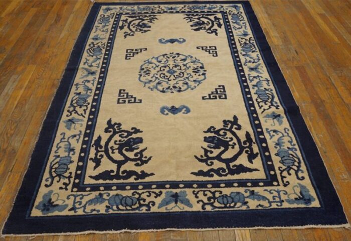 early 20th century chinese peking dragon carpet 0498