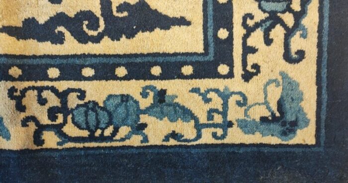 early 20th century chinese peking dragon carpet 7818