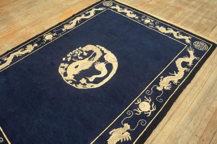 early 20th century chinese peking dragon carpet 9297