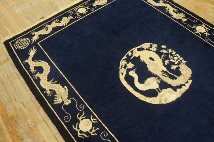 early 20th century chinese peking dragon carpet 9298