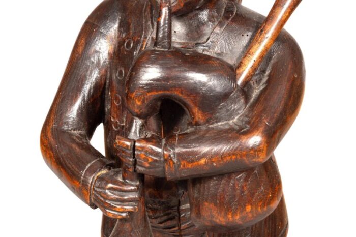 early victorian carving of a bagpiper 7303