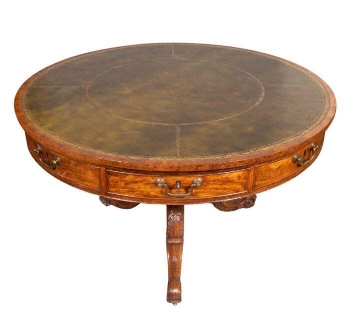 early victorian mahogany drum table 1141