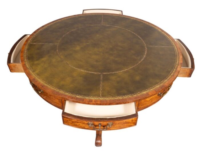 early victorian mahogany drum table 7214