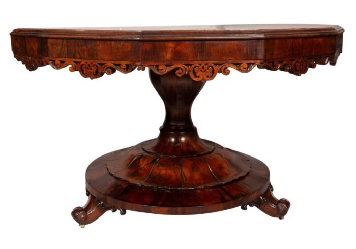 early victorian rosewood burl walnut and elm center table 9831