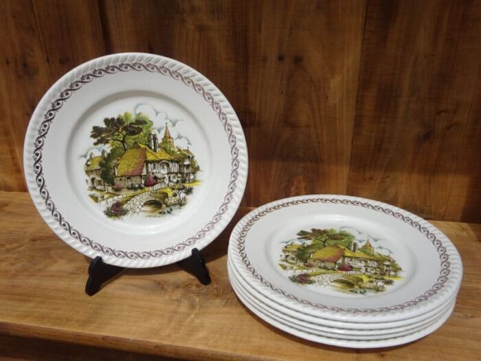 earthenware plates from luneville 1890s set of 6 2284