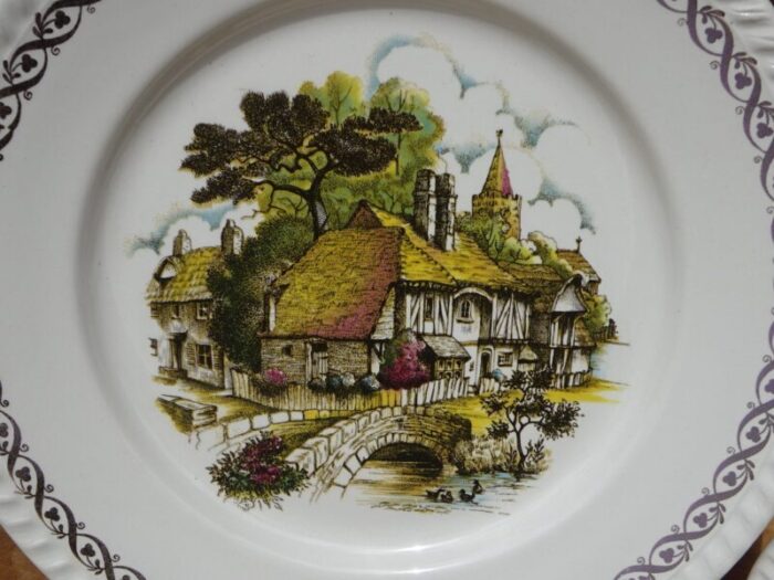 earthenware plates from luneville 1890s set of 6 3756