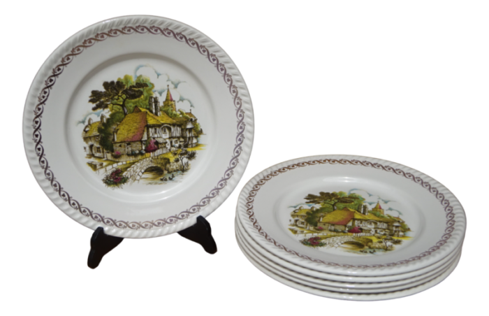 earthenware plates from luneville 1890s set of 6 6882