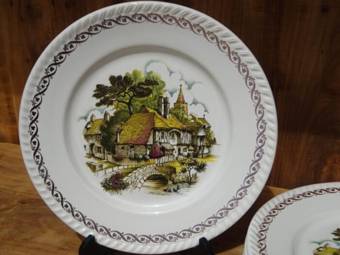 earthenware plates from luneville 1890s set of 6 9931