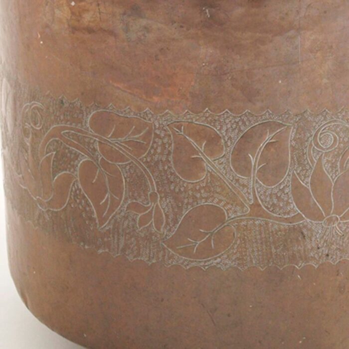 embossed copper vase from manifattura toscana 6