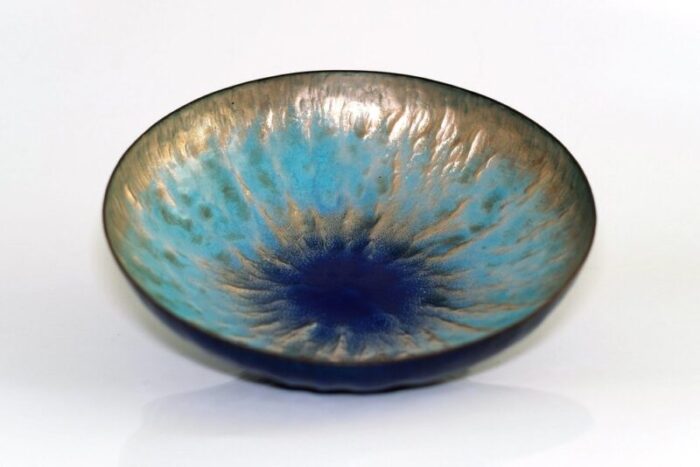 enamel bowl by paolo de poli 1960s 1