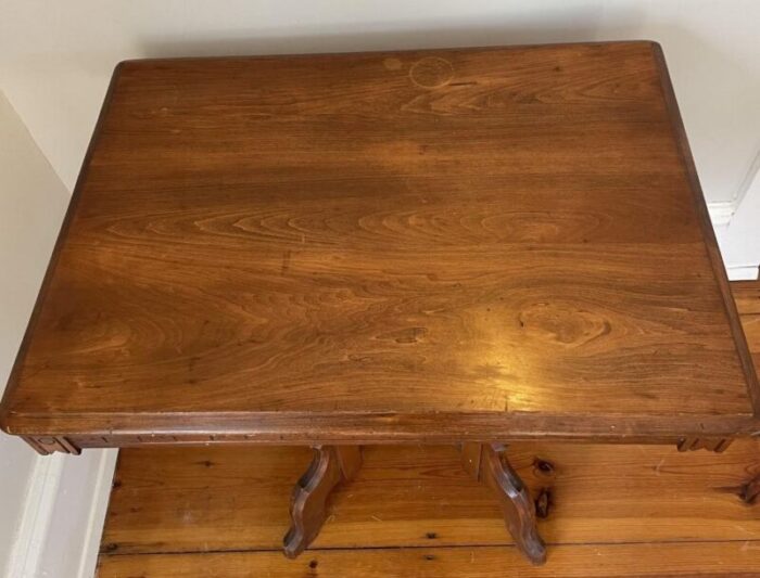 english late 1800s rectangular side table in mahogany 3822