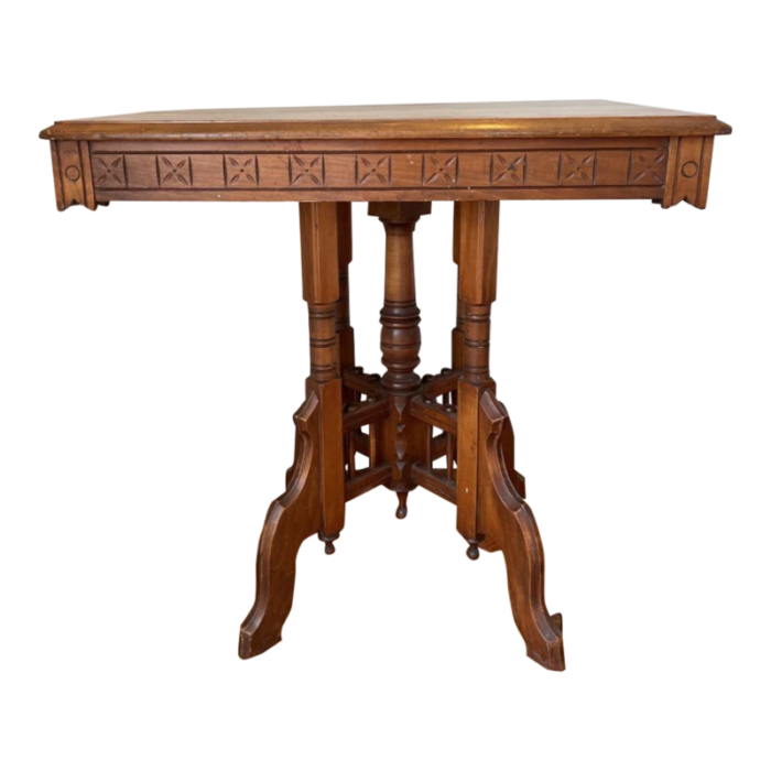 english late 1800s rectangular side table in mahogany 5769