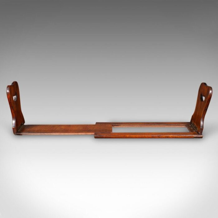 english walnut brass extending book rest victorian 5