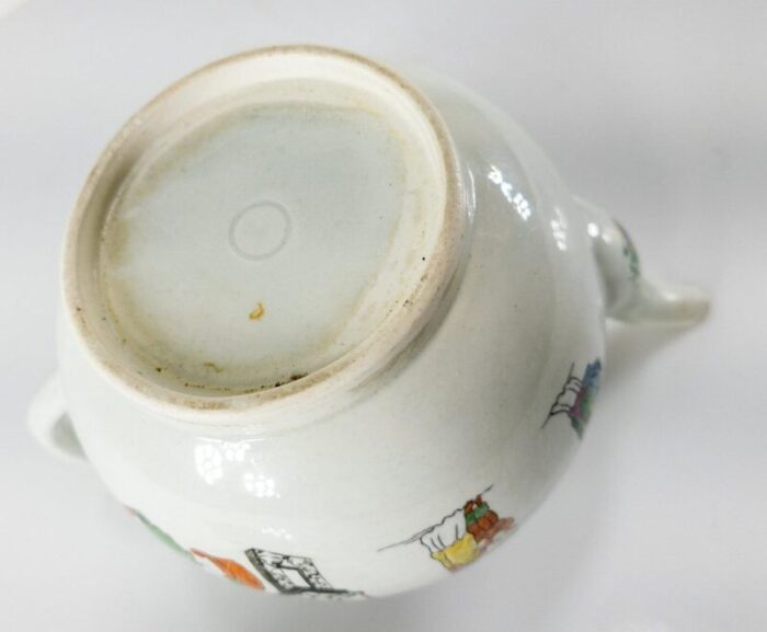 english worcester dr wall porcelain chinoiserie teapot 12