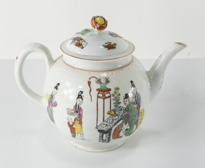 english worcester dr wall porcelain chinoiserie teapot 13