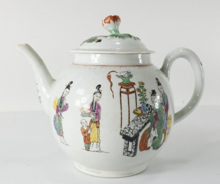 english worcester dr wall porcelain chinoiserie teapot 4