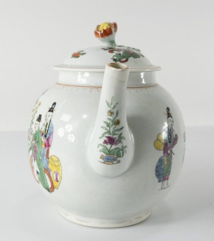 english worcester dr wall porcelain chinoiserie teapot 5