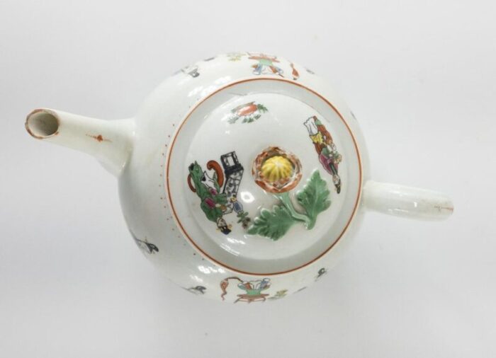 english worcester dr wall porcelain chinoiserie teapot 6