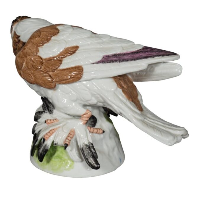 european porcelain figures of english trumpeter pigeons a pair 7301