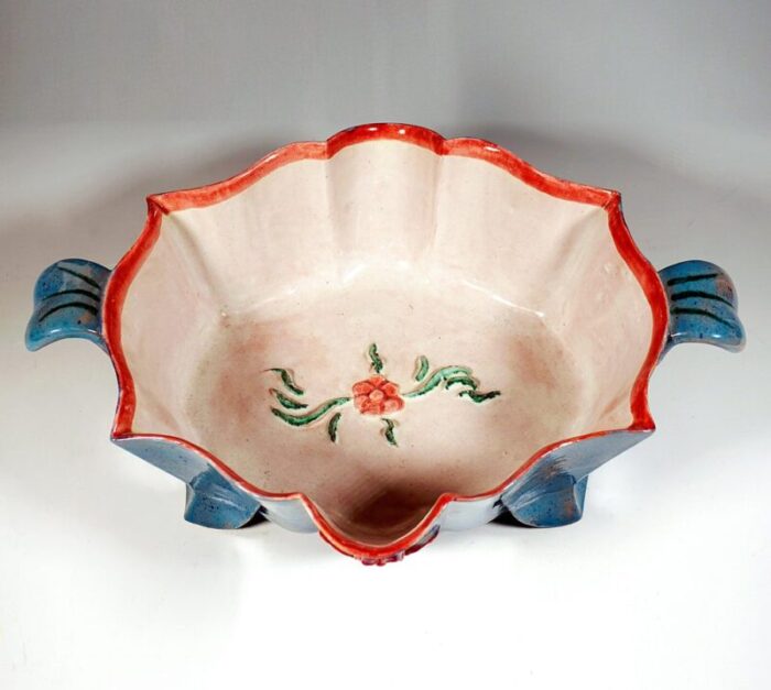 expressive style art ceramics bowl by vally wieselthier for wiener werkstaette 1921 2