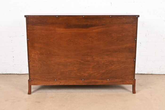 fancher furniture georgian mahogany serpentine front chest of drawers newly refinished 6809