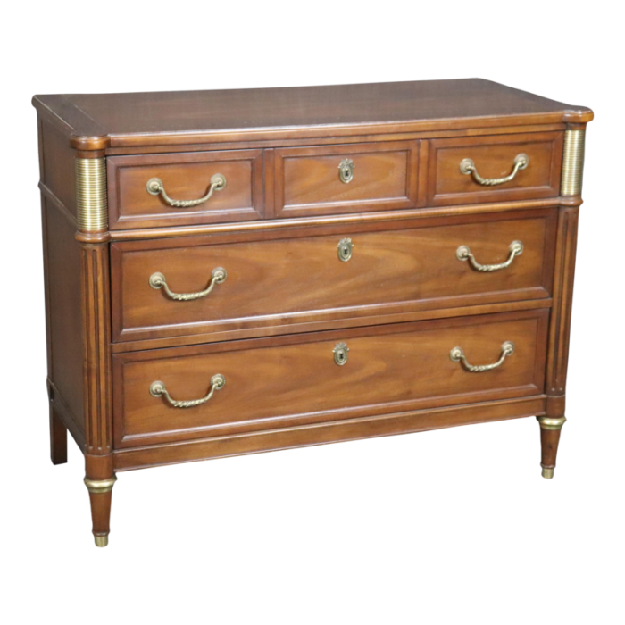 fantastic baker furniture company directore jansen style mahogany brass commode 7059