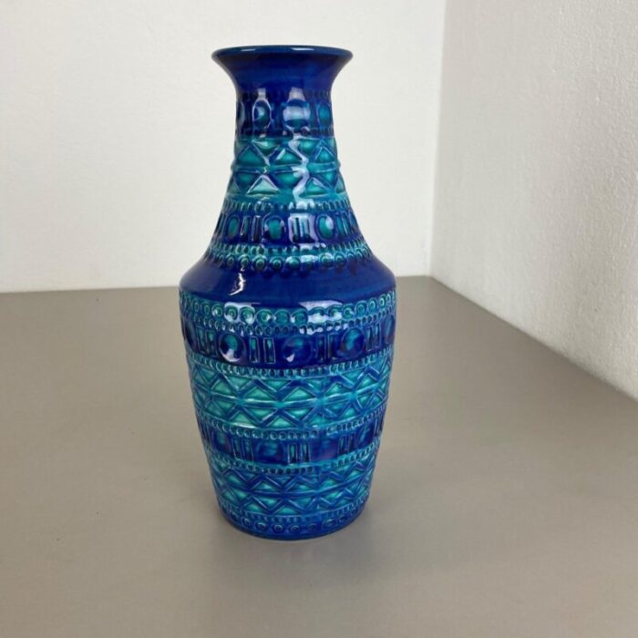 fat lava pottery vase attributed to bay ceramics germany 1970s 2