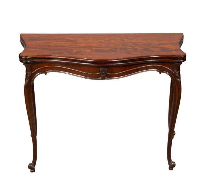 fine george iii mahogany games tables a pair 5344