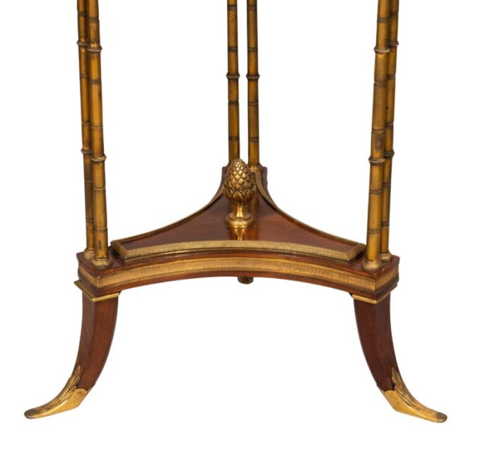 fine george iii style satinwood and rosewood table 0010