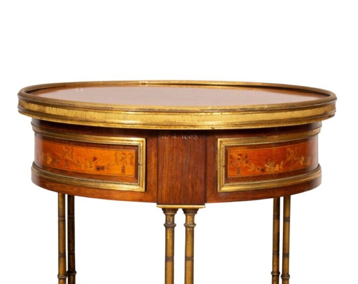 fine george iii style satinwood and rosewood table 5781