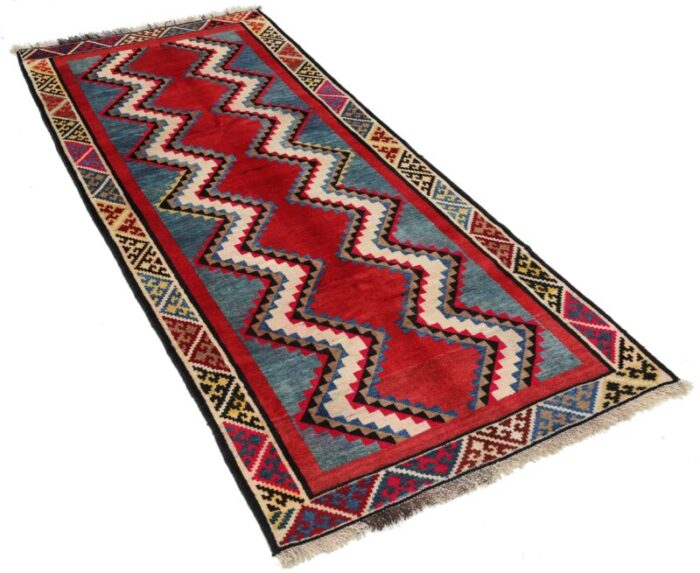 fine hand knotted persian vintage shiraz runner 2892