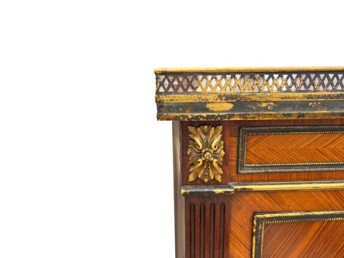 fine louis xvi style kingwood and bronze mounted cabinet 7653