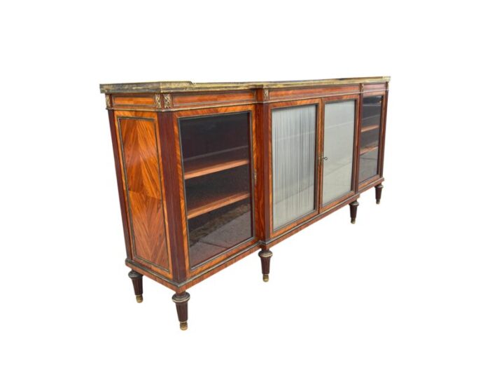 fine louis xvi style kingwood and bronze mounted cabinet 9443