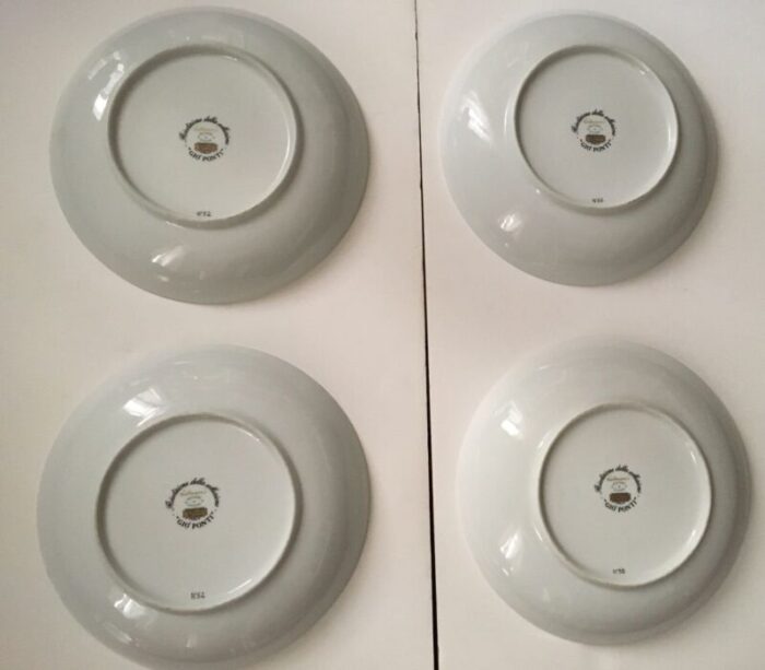 four season plates by gio ponti 1960s set of 4 7