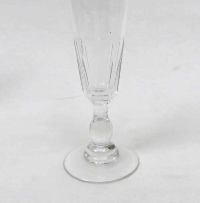 french biedermeier handblown champagne flutes set of 6 15