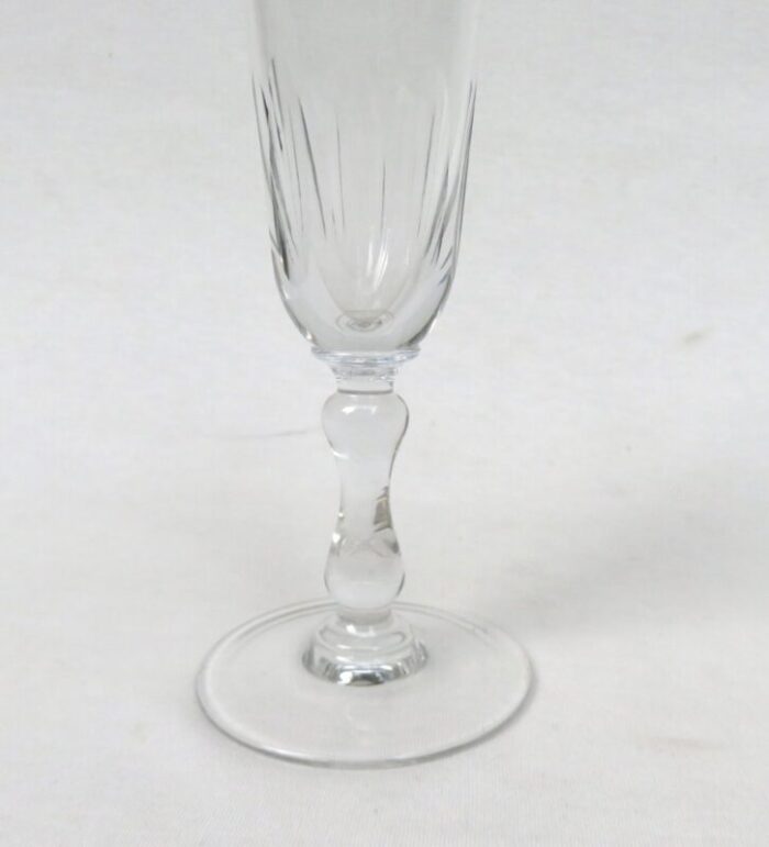 french biedermeier handblown champagne flutes set of 6 19