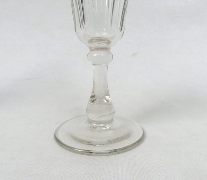 french biedermeier handblown champagne flutes set of 6 23