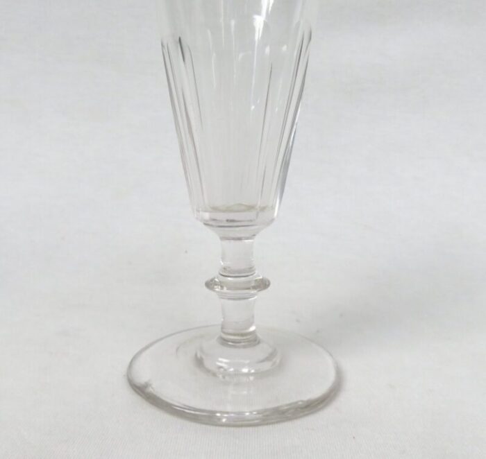 french biedermeier handblown champagne flutes set of 6 28