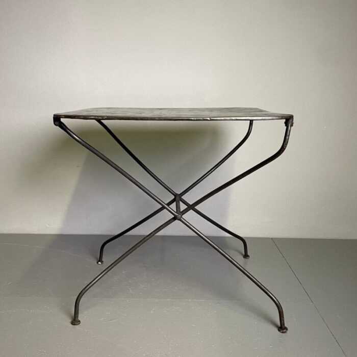 french bistro table in metal 0554