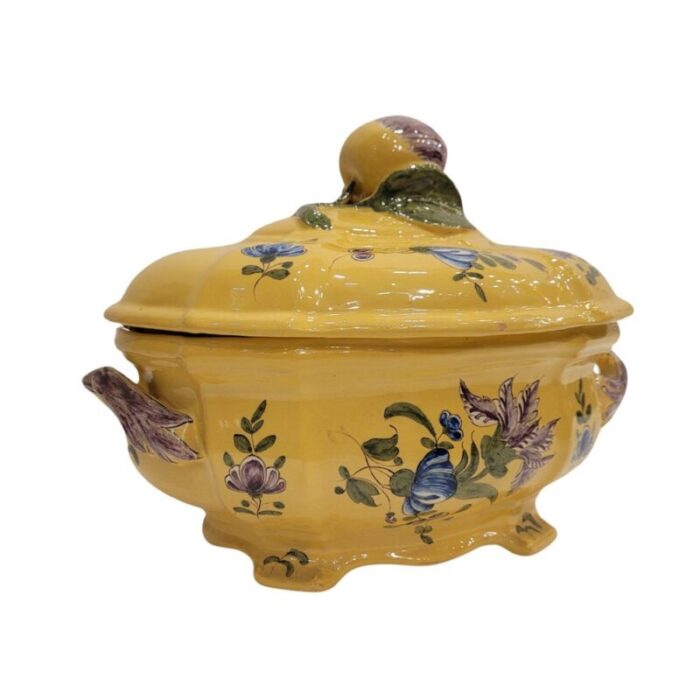 french ceramic tureen from montpellier 1900 1