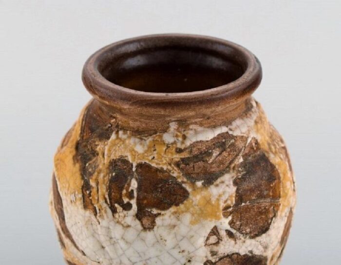 french ceramic vase in glazed ceramics by louis dage 1930s 3