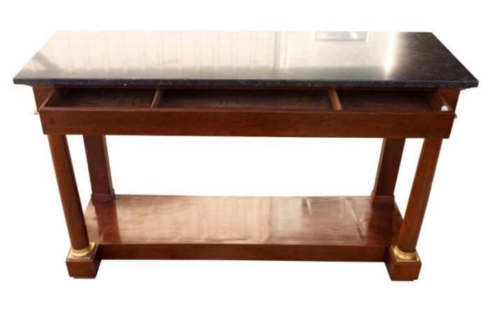 french empire mahogany console desserte 4374