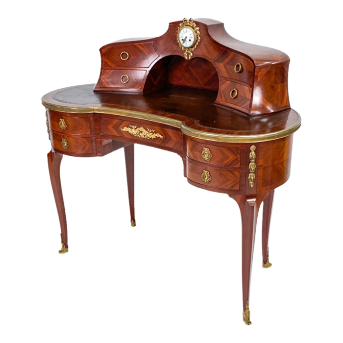 french empire style ormolu mount kidney writing desk 0218